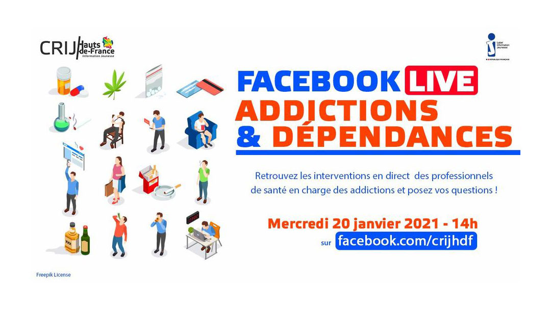 FACEBOOK live spécial « Addictions et Dépendances »